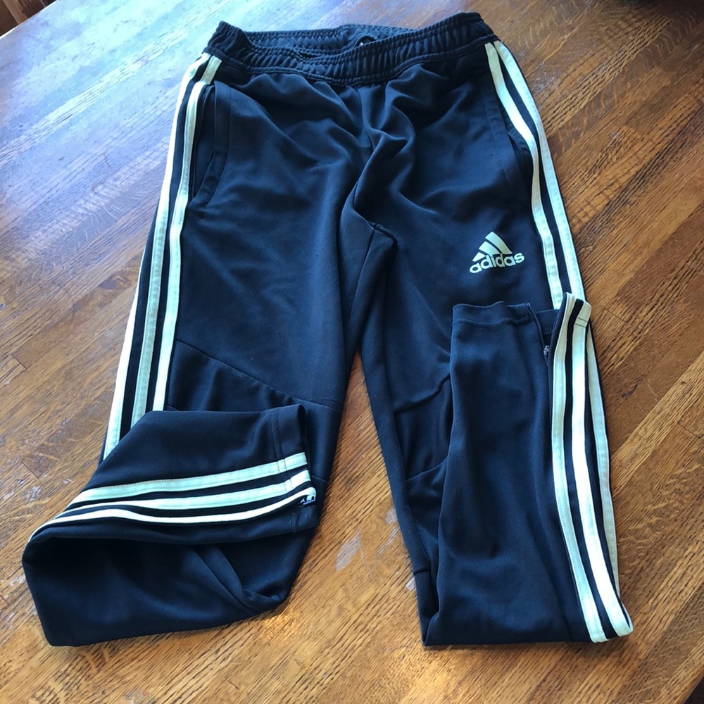 Adidas Tiro pants, zip up to calf, men’s XS